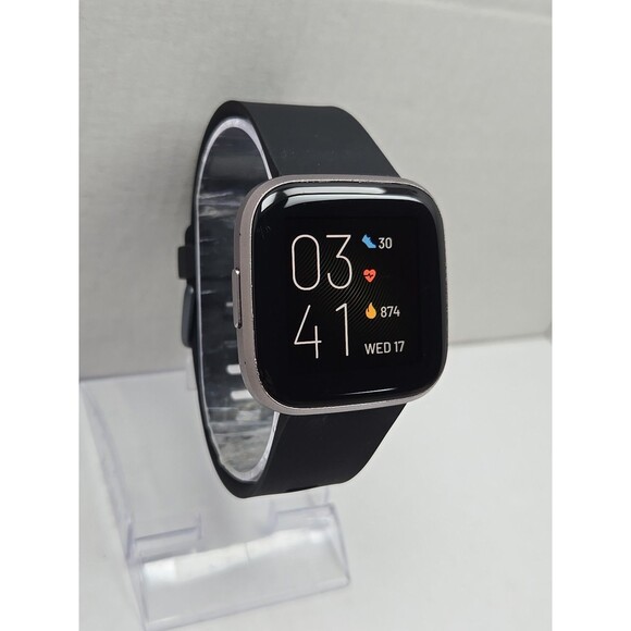 Fitbit Versa 2 Smartwatch Gray 40mm Alexa WR50M Always On Display No Charger - Picture 3 of 10